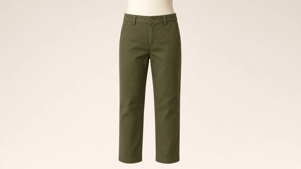 Olive Cotton Chino Pants – Boys Olive Green Chinos | Custom Tailored