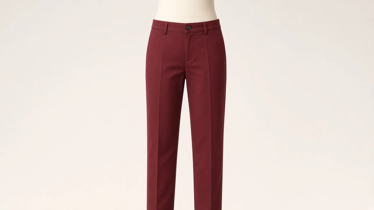Burgundy Cotton Chino Pants – Boys Burgundy Cotton Chinos | Custom Tailored