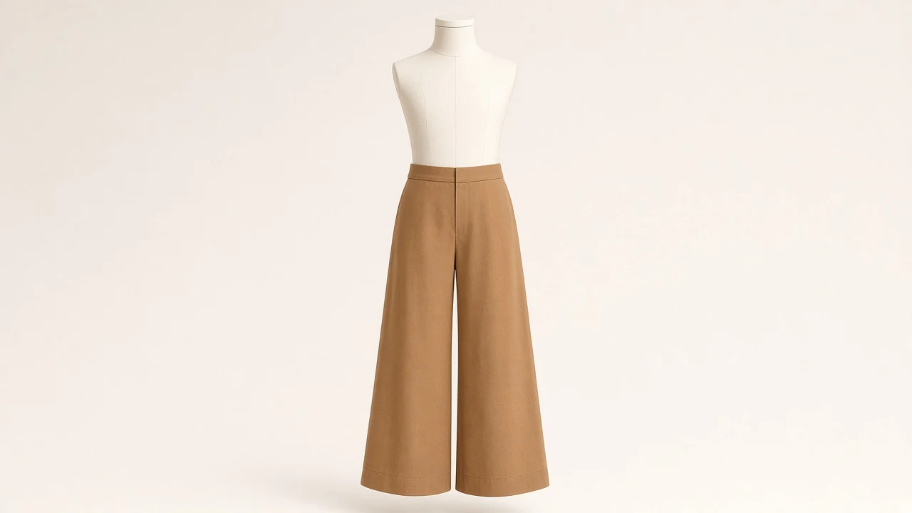Camel Culotte Pants – Girls Camel Cotton Culotte Pants | Custom Tailored