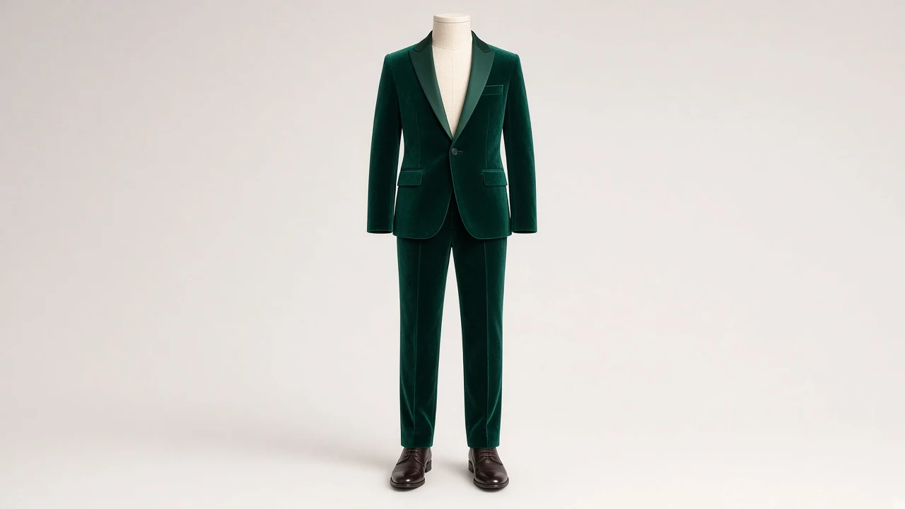 Emerald Velvet Dinner Suit – Boys' Emerald Velvet Blazer + Trousers | Custom Tailored Kids