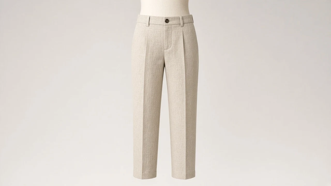 Beige Linen Pants – Boys Beige Linen Smart Pants | Custom Tailored