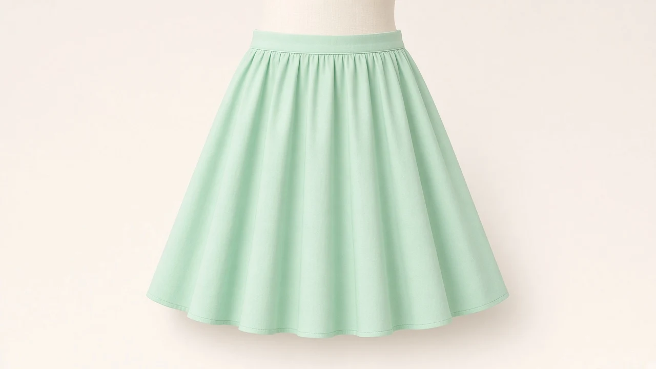 Mint Green Circle Skirt – Mint Cotton Kids Western Circle Skirt | Custom Tailored
