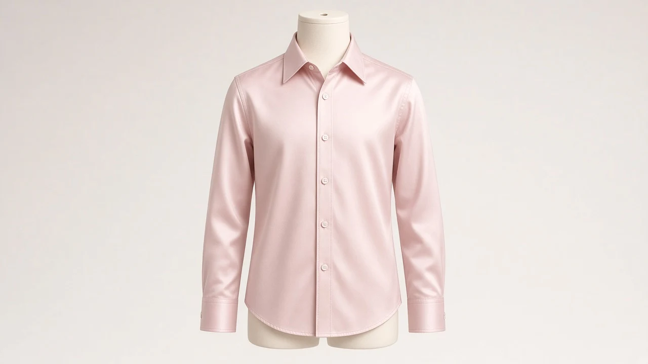 Light Pink Satin Party Shirt – Boys' Soft Pink Satin Celebration Shirt | Custom Tailored Kids