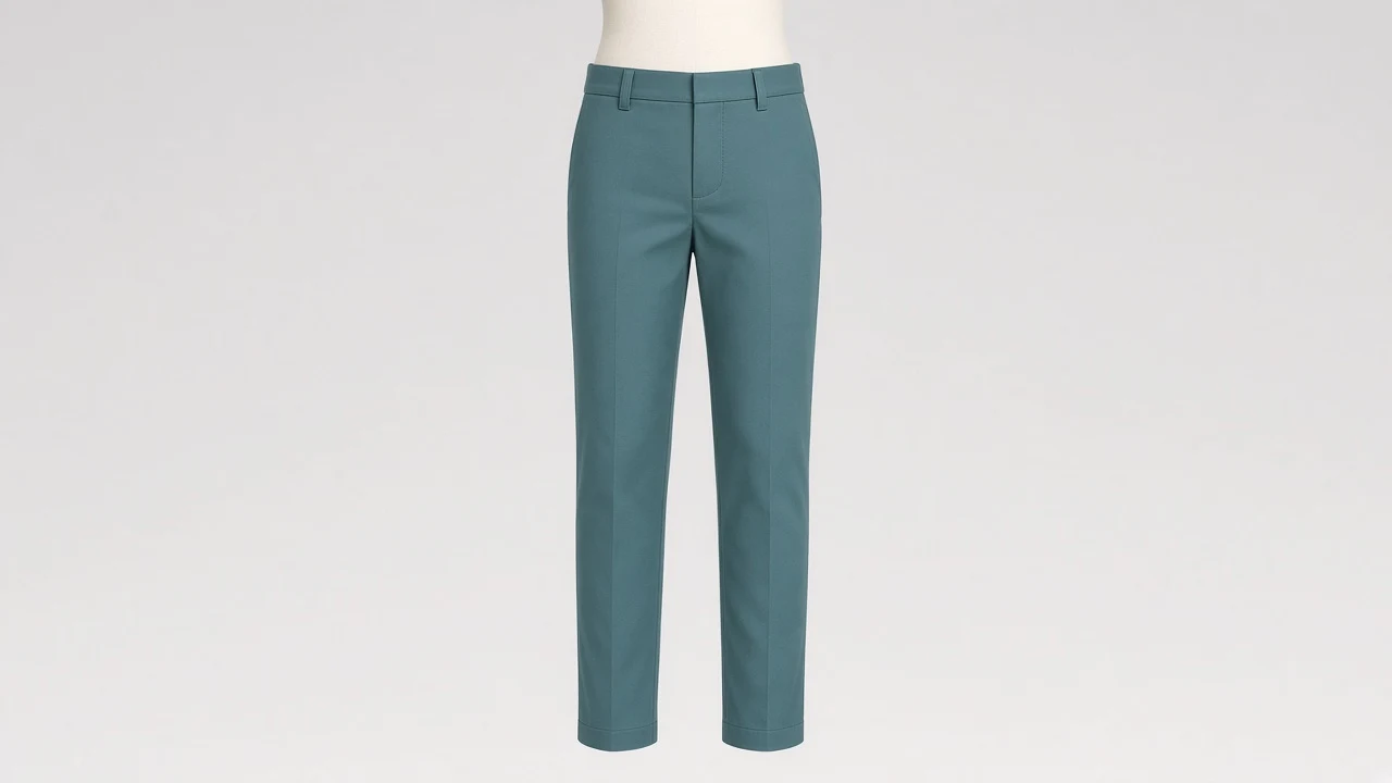 Teal Cotton Slim Pants – Boys Teal Cotton Slim-Straight Pants | Custom Tailored
