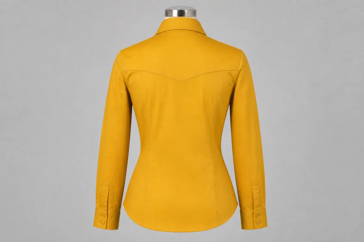 Mustard Cotton Shirt Trouser Co-ord – Mustard Cotton Shirt with Trousers | Custom Tailored