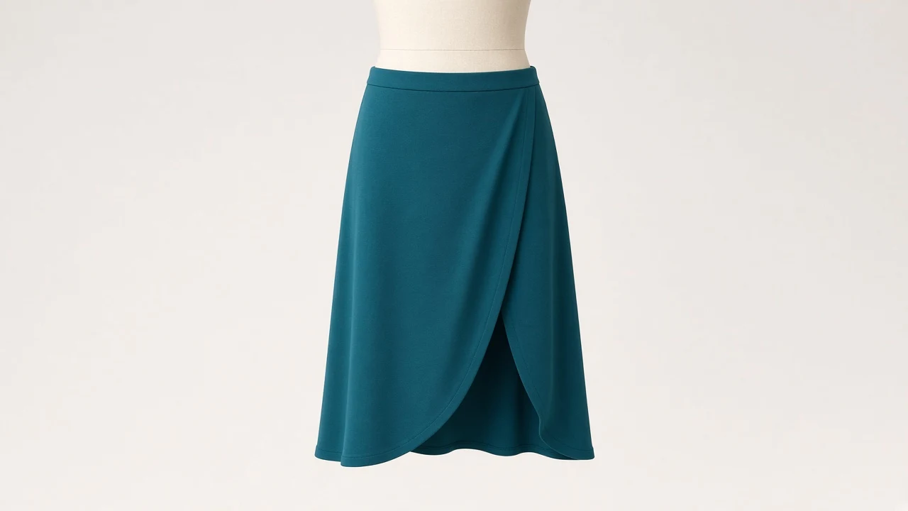 Teal Wrap Midi Skirt – Teal Jersey Kids Western Wrap Midi | Custom Tailored