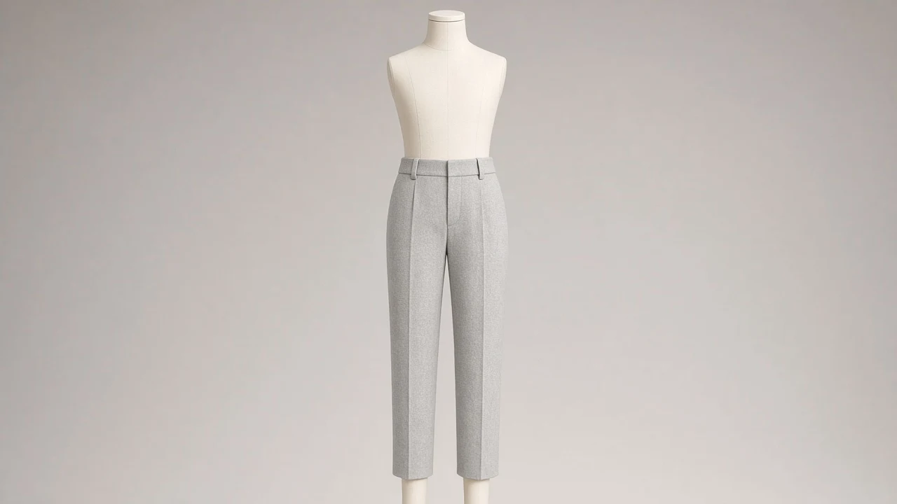 Grey Soft Wool Pants – Girls Grey Soft Wool School Pants | Custom Tailored
