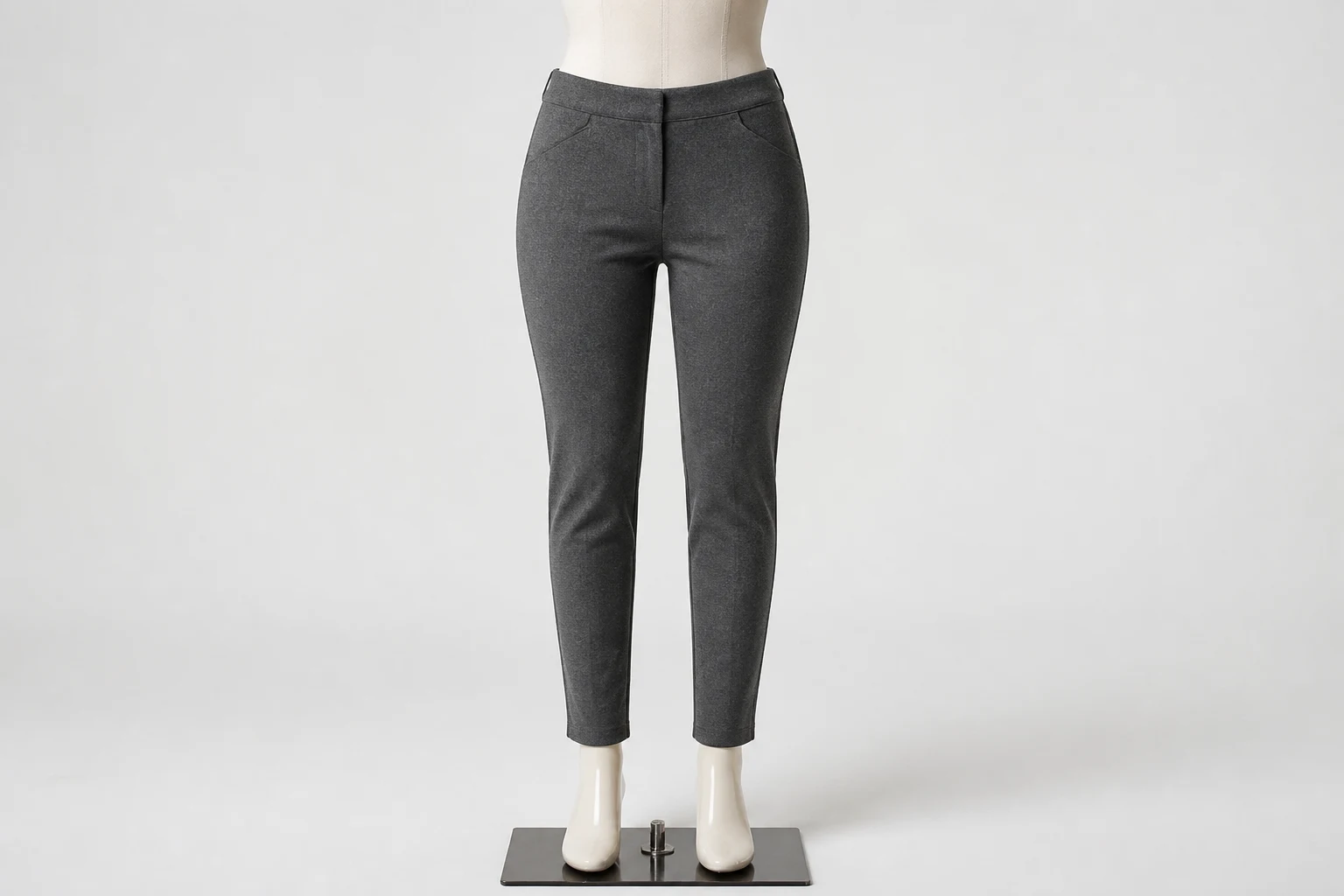 Charcoal Pencil Pants – Charcoal Ponte Western Pencil Pants | Custom Tailored
