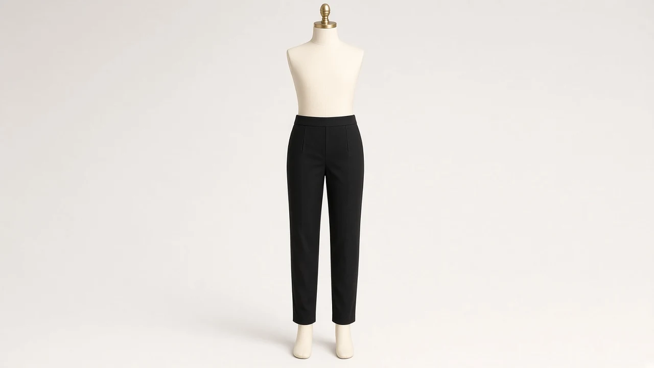 Black Cotton Cigarette Pants – Girls Black Cotton Cigarette Pants | Custom Tailored