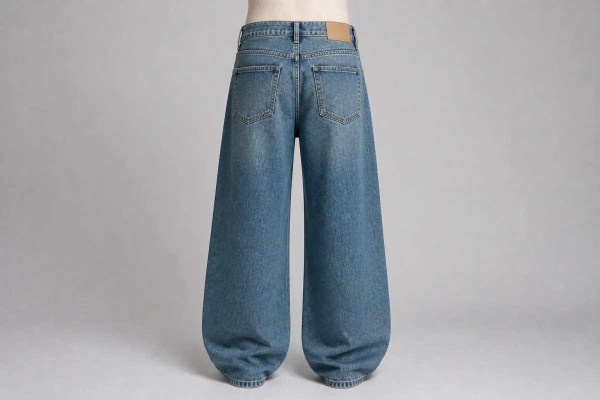 Vintage Wash Baggy Jeans – Vintage Wash Denim Oversized Baggy Jeans | Custom Tailored