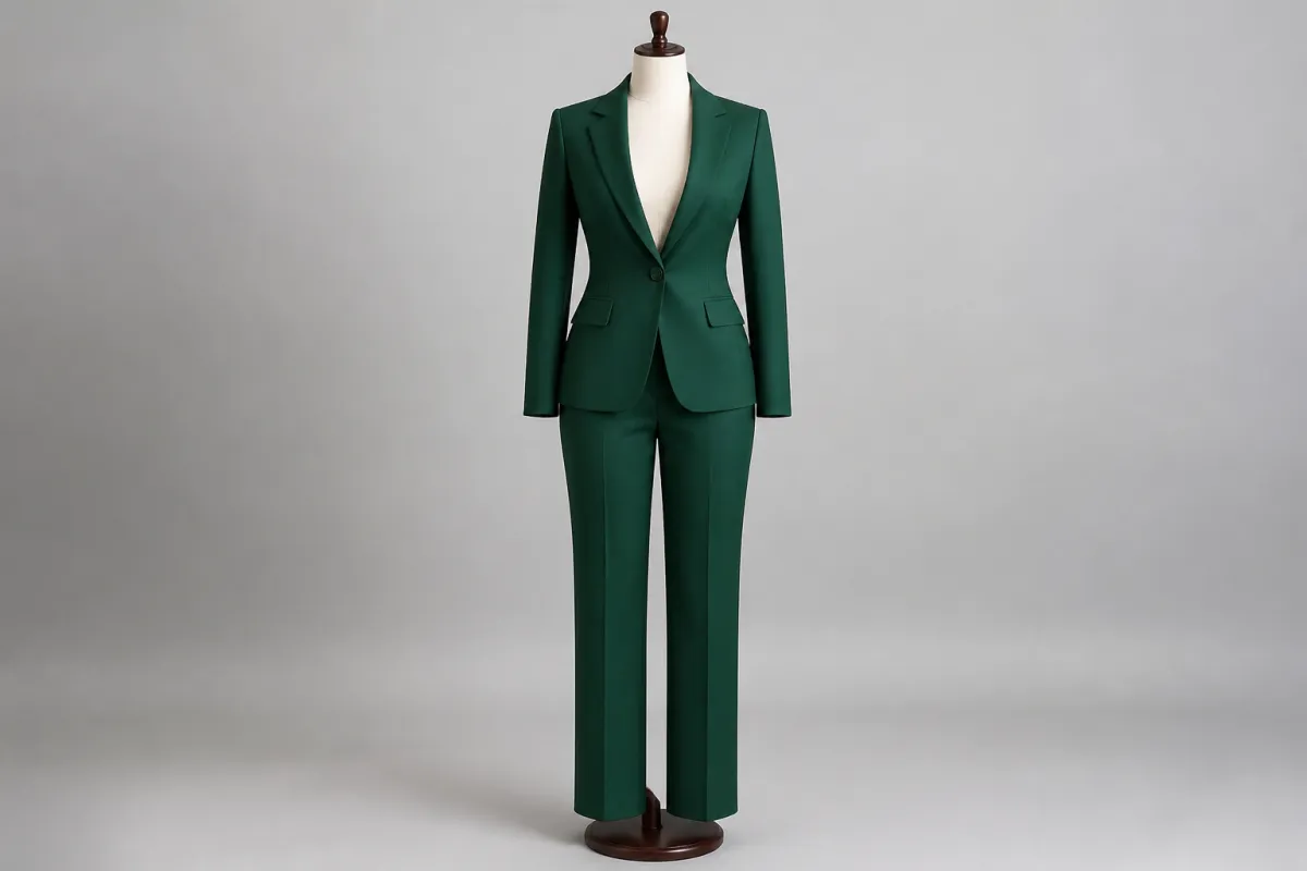 Emerald Blazer Pants Co-ord – Emerald Matching Blazer with Trousers | Custom Tailored