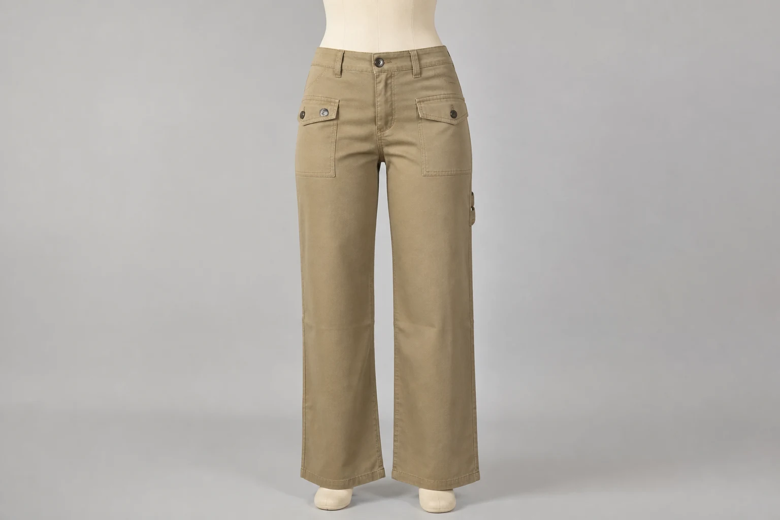 Khaki Utility Trousers – Khaki Cotton Twill Western Utility Pants | Custom Tailored