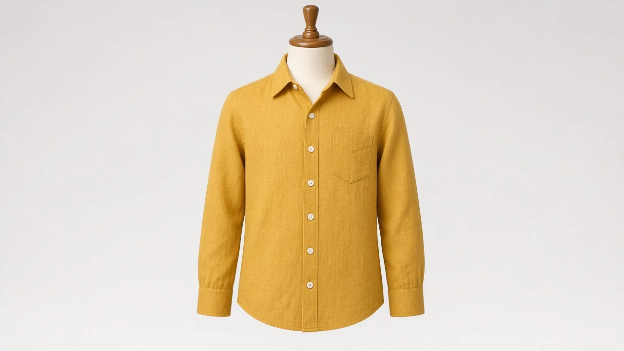 Mustard Yellow Linen Shirt – Boys' Mustard Linen Summer Shirt | Custom Tailored Kids