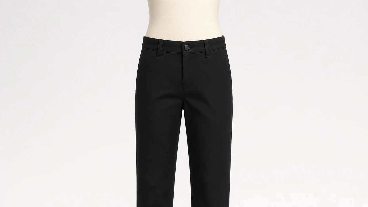 Black Cotton Chino Pants – Boys Black Cotton Chinos | Custom Tailored