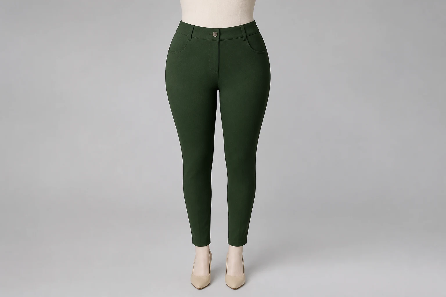 Forest Green Pencil Pants – Forest Green Ponte Pencil Pants | Custom Tailored
