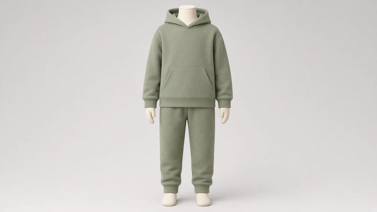 Sage Cotton Hoodie Jogger Co-ord - Boys Hoodie with Cotton Joggers | Custom Tailored