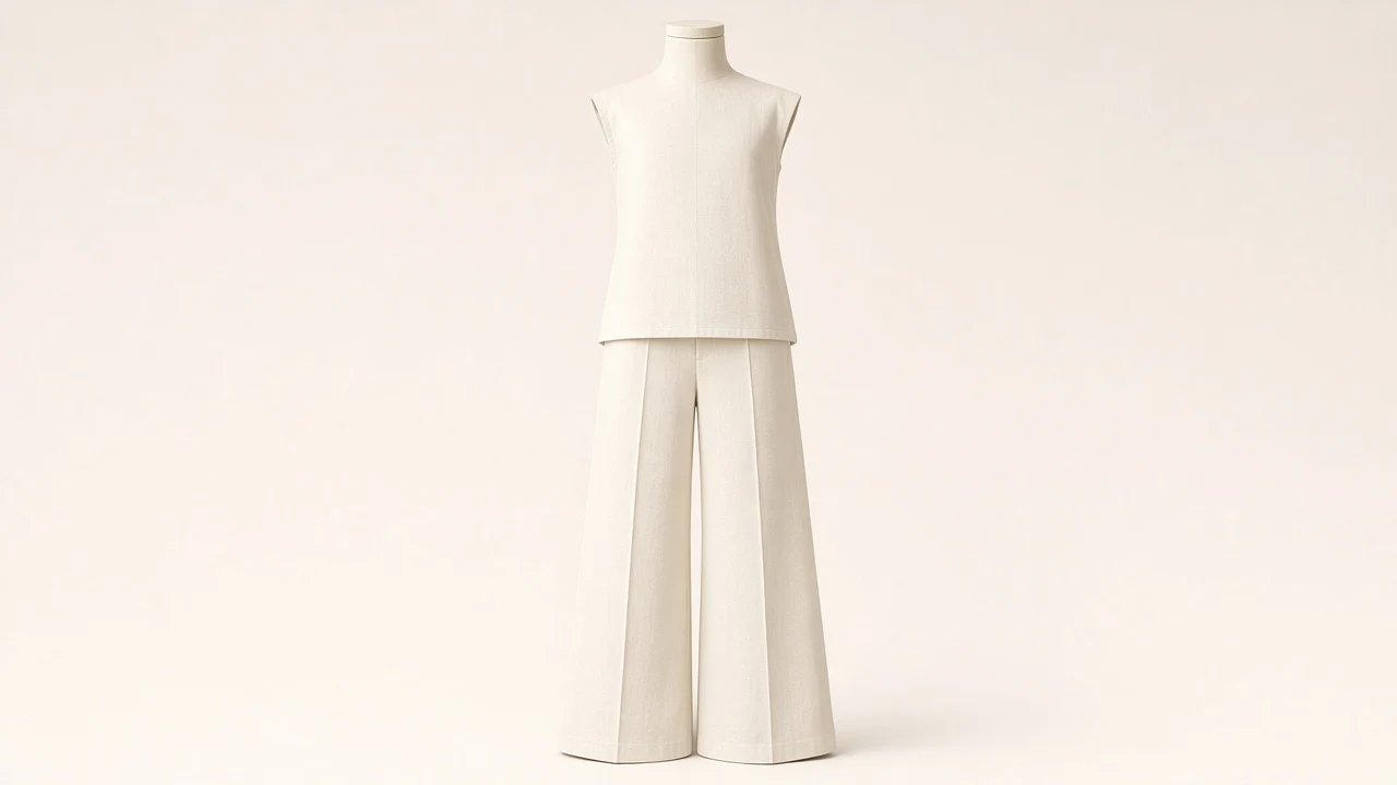 Ivory Cotton Wide-Leg Pants – Girls Ivory Cotton Wide-Leg Pants | Custom Tailored