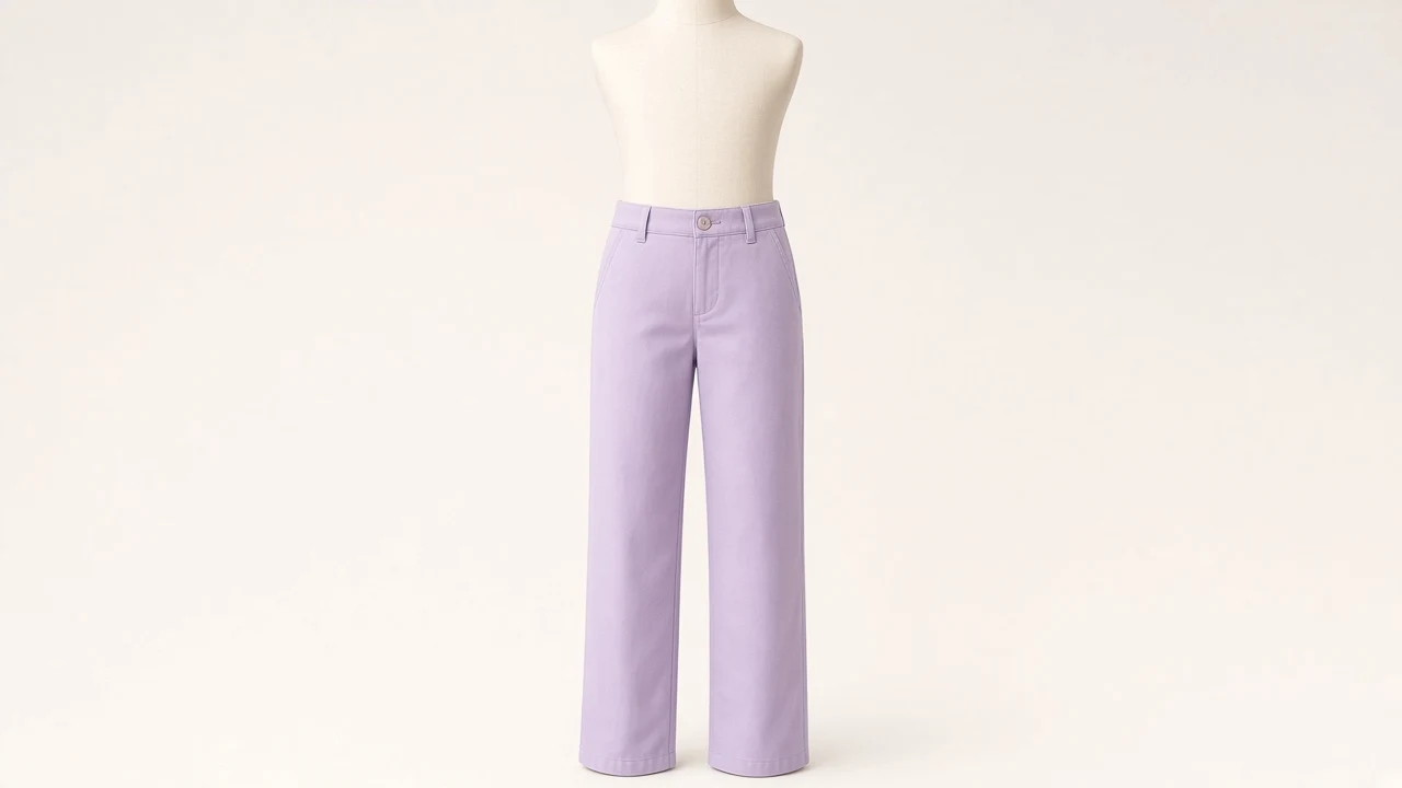 Lavender Cotton Chino Pants – Girls Lavender Chinos | Custom Tailored