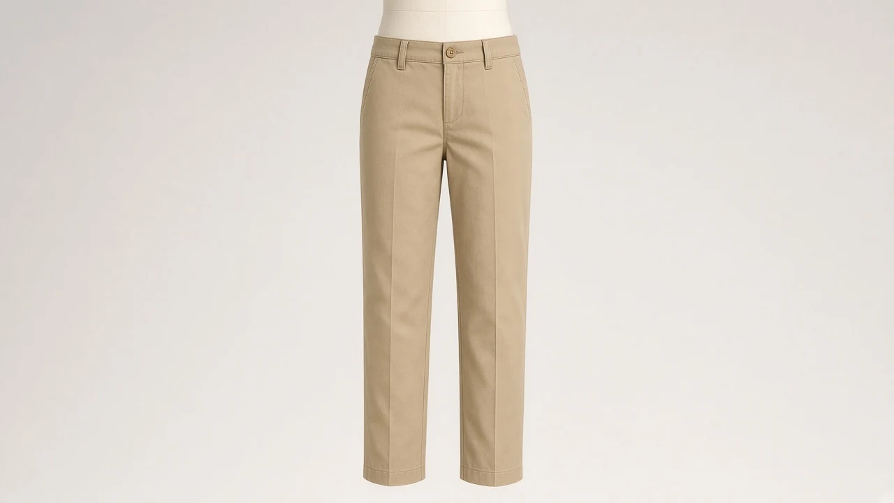 Khaki Cotton Chino Pants – Boys Classic Khaki Chinos | Custom Tailored