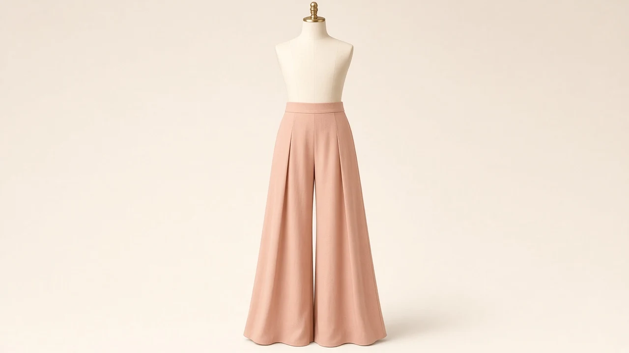 Peach Palazzo Pants – Girls Peach Soft Palazzo Pants | Custom Tailored