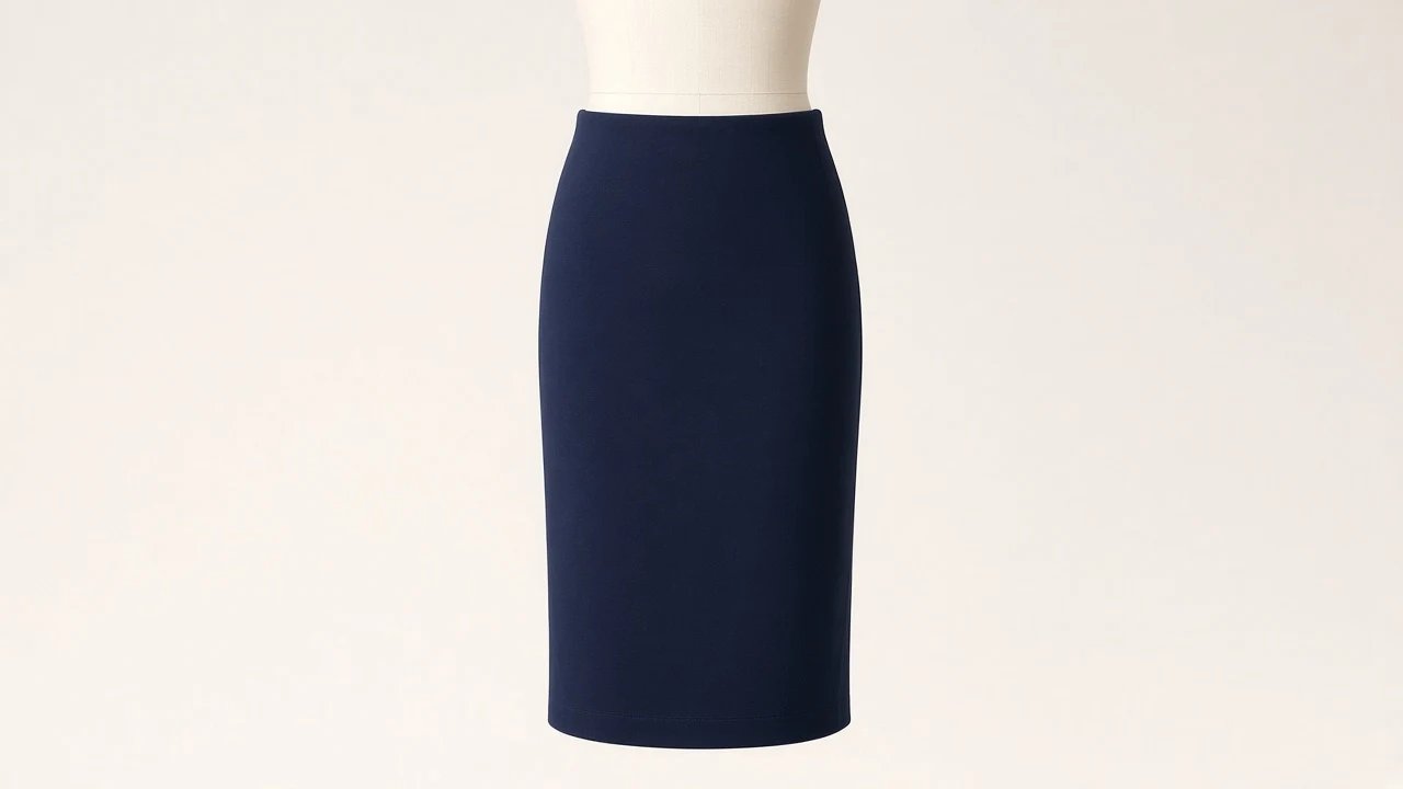 Navy Pencil Midi Skirt – Navy Ponte Kids Western Pencil Midi | Custom Tailored