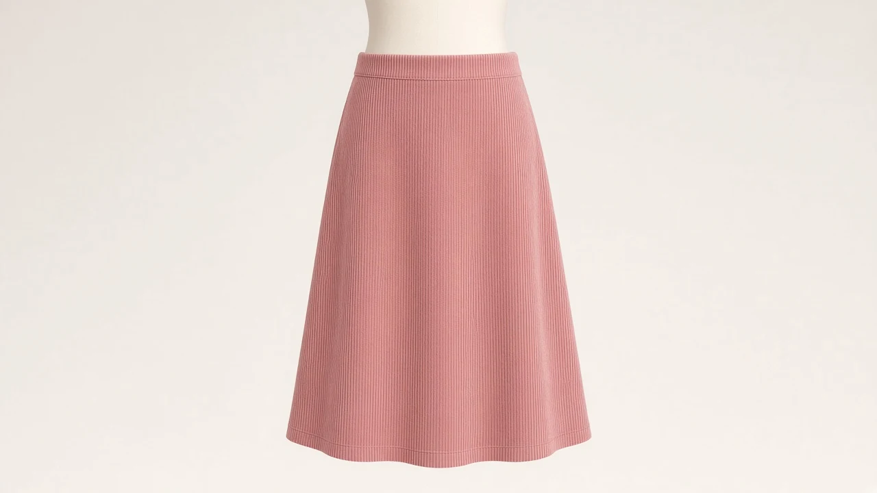 Rose Pink Corduroy Skirt – Rose Corduroy Kids Western Midi Skirt | Custom Tailored