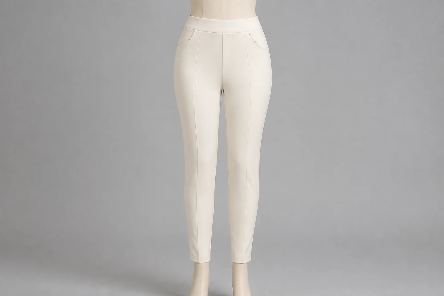 Ivory Pencil Pants – Ivory Ponte Western Pencil Pants | Custom Tailored