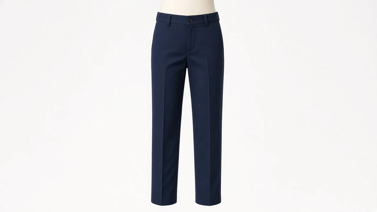 Navy Cotton Formal Pants – Boys Navy Cotton Dress Pants | Custom Tailored