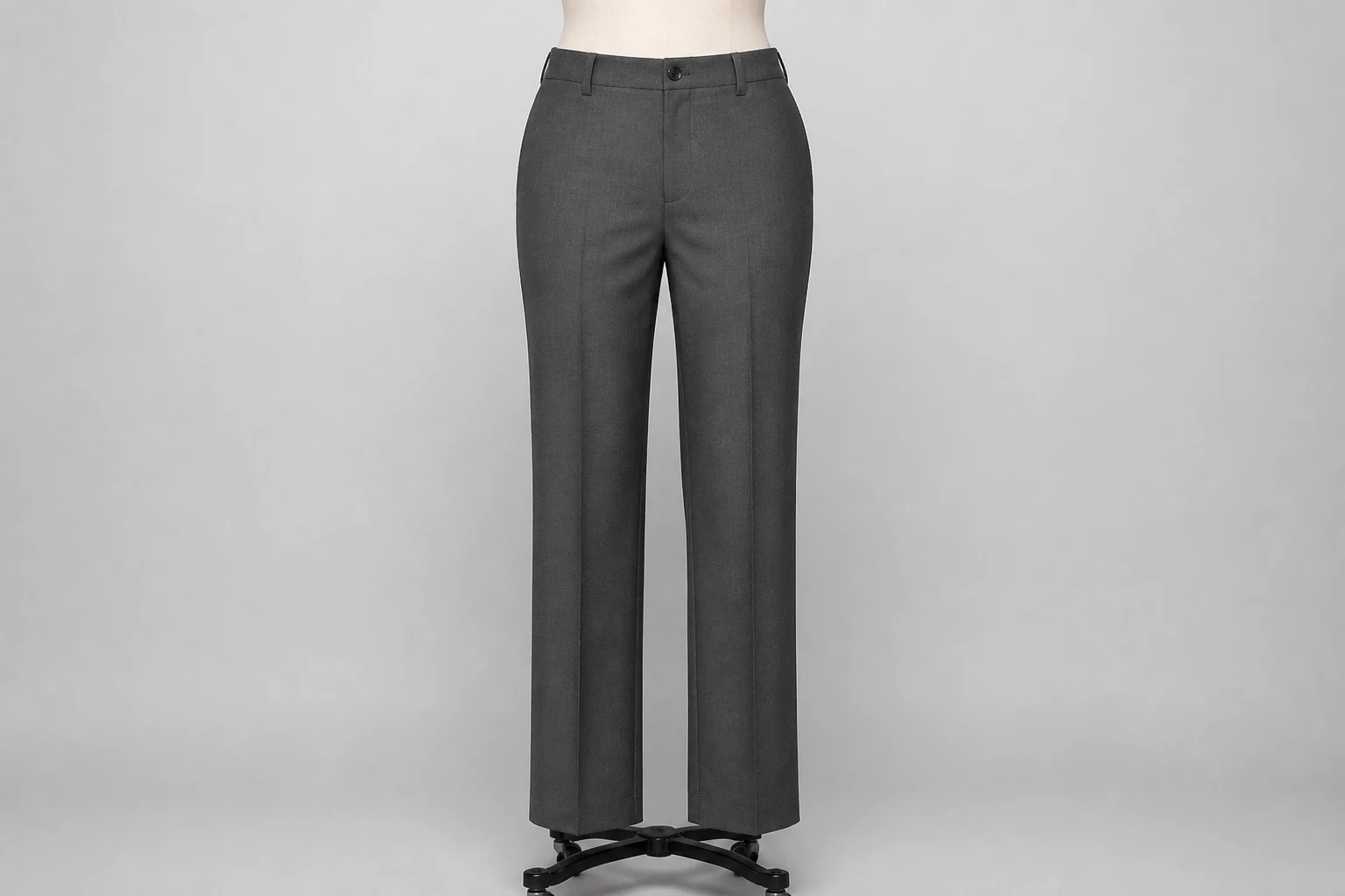 Grey Suiting Straight Trousers – Grey Suiting Western Straight Pants | Custom Tailored