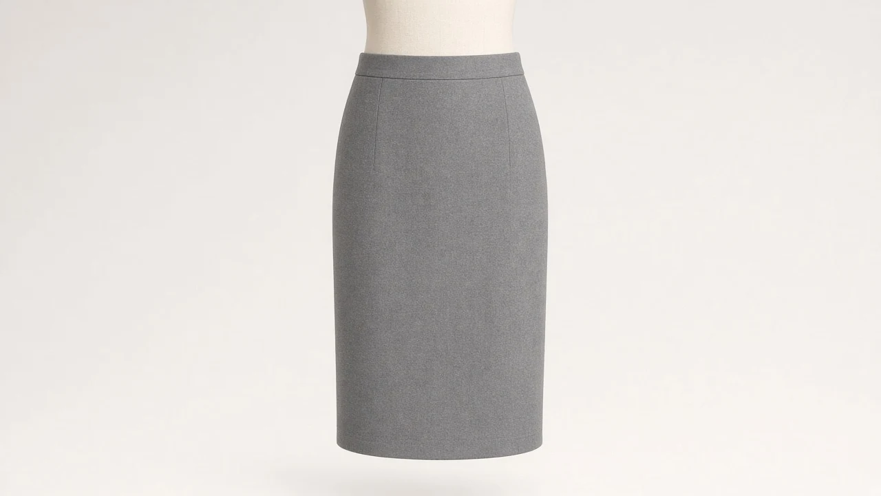Grey Suiting Pencil Skirt – Grey Suiting Kids Western Pencil Midi | Custom Tailored