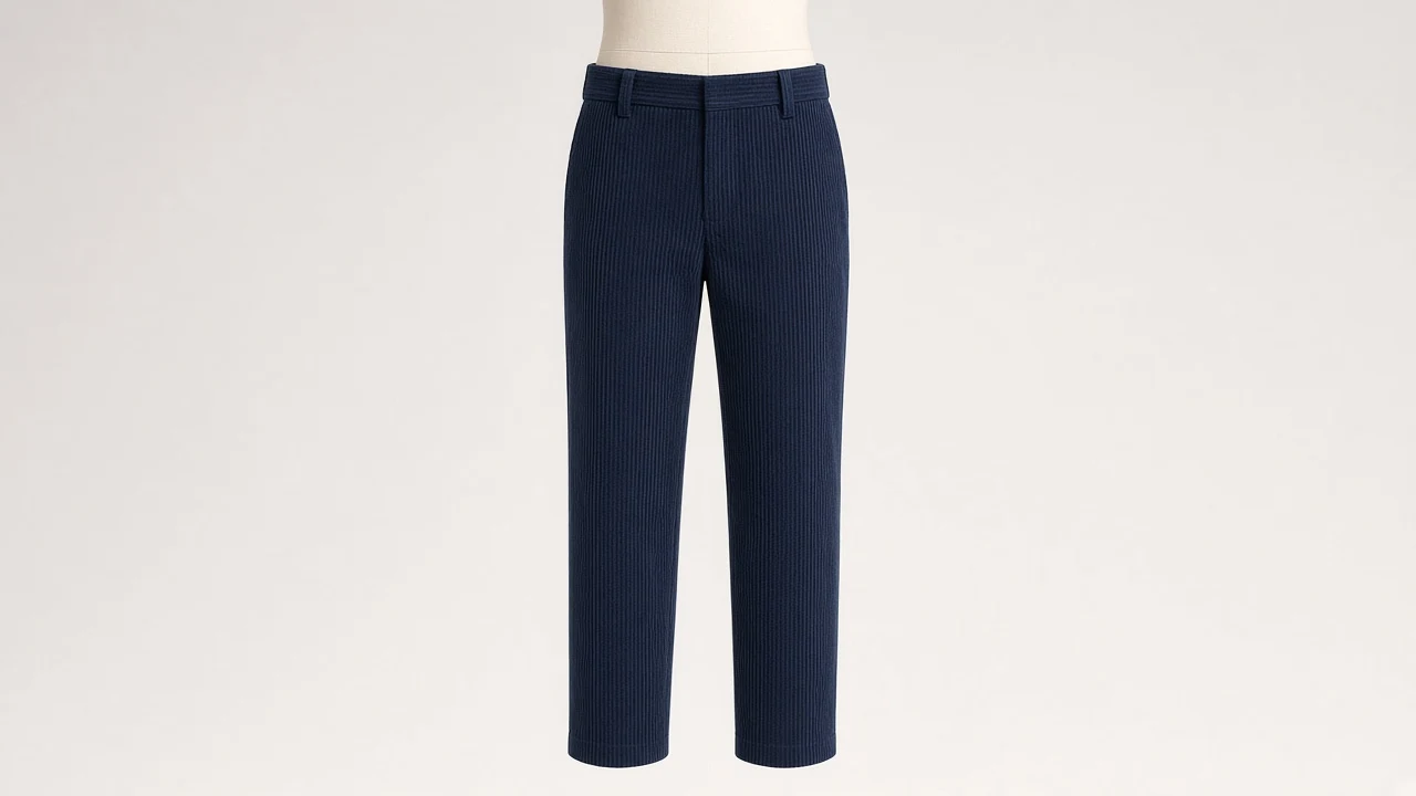 Navy Fine Corduroy Pants – Boys Navy Fine-Wale Corduroy Pants | Custom Tailored