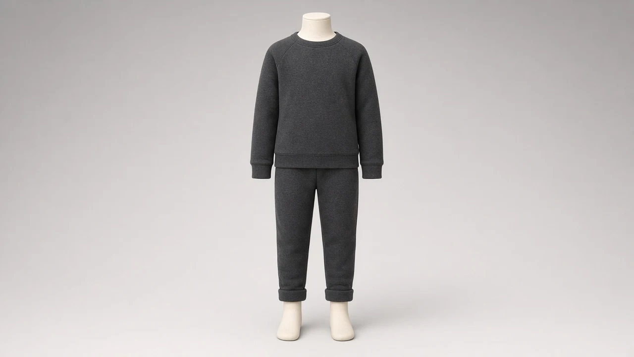 Charcoal Cotton Sweatshirt Jogger Co-ord - Boys Sweatshirt with Joggers | Custom Tailored