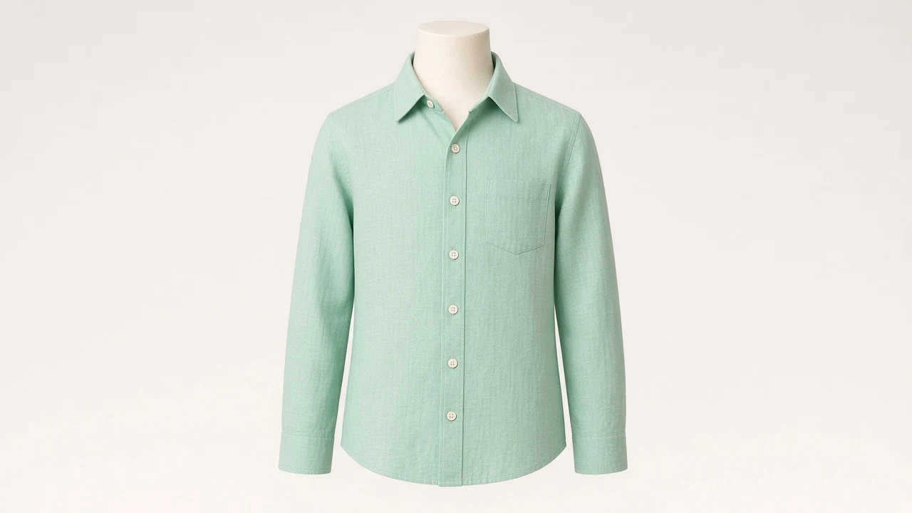 Mint Green Linen Shirt – Boys' Fresh Mint Linen Summer Shirt | Custom Tailored Kids