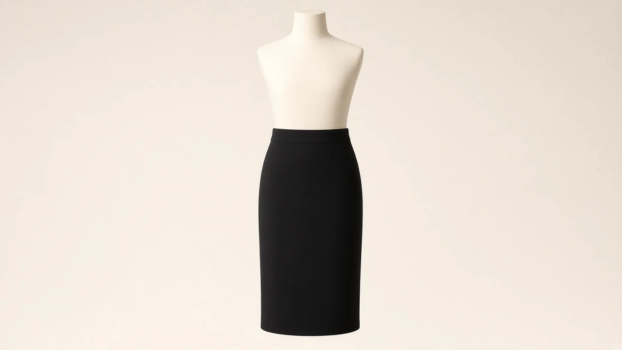 Black Pencil Midi Skirt – Black Ponte Kids Western Pencil Midi | Custom Tailored