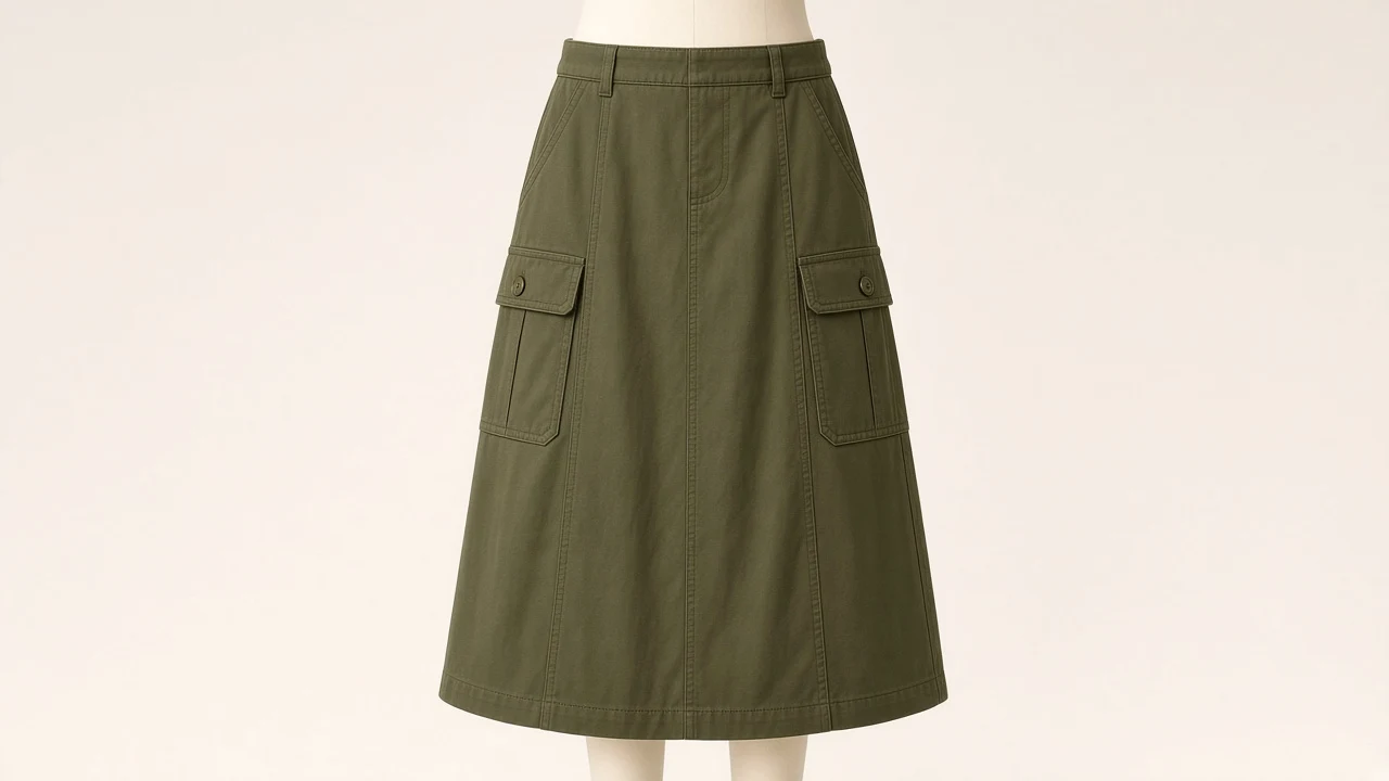 Olive Utility Midi Skirt – Olive Twill Kids Western Utility Midi | Custom Tailored