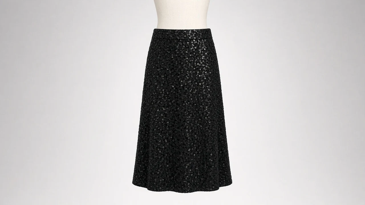 Black Sequin Midi Skirt – Black Sequin Kids Western Party Midi | Custom Tailored