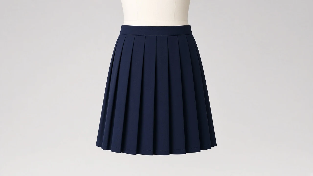 Navy Pleated Midi Skirt – Navy Crepe Kids Western Pleated Midi | Custom Tailored