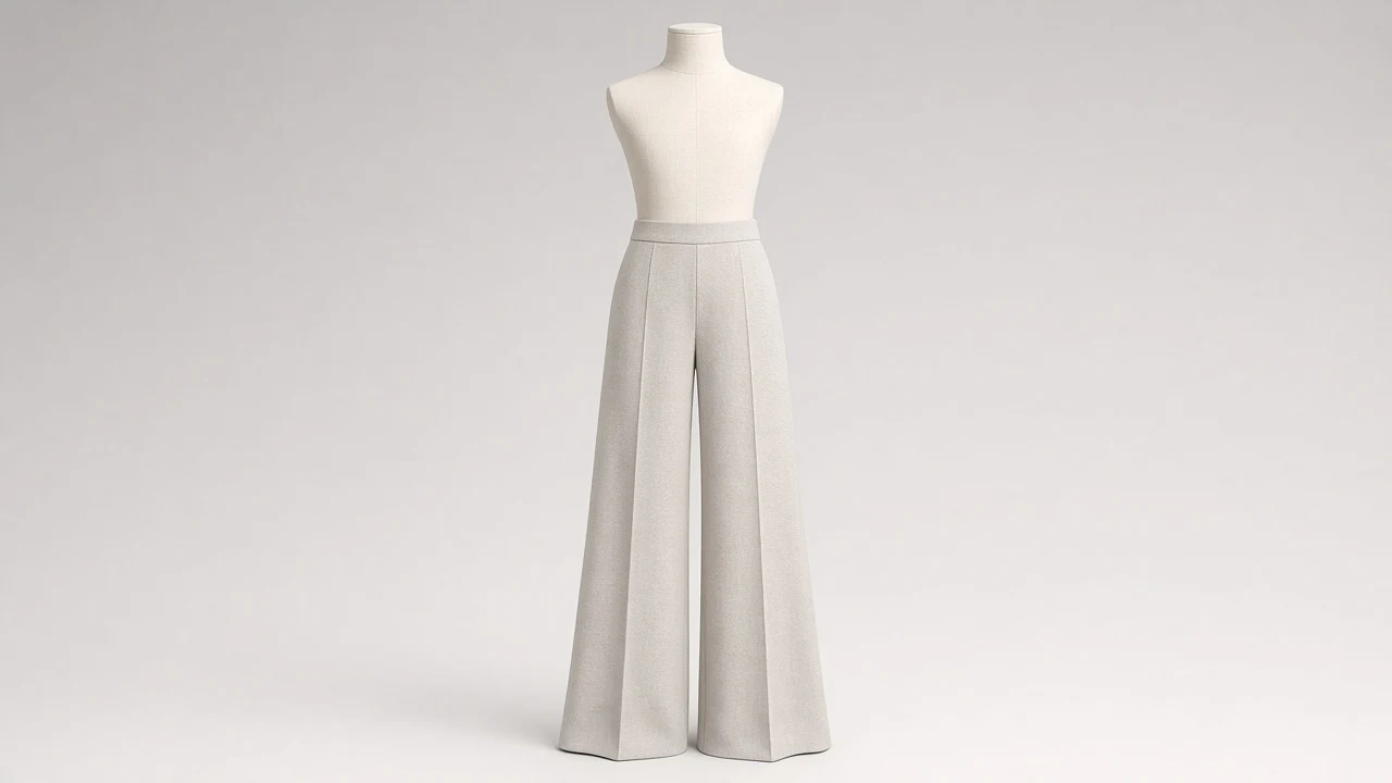 Soft Grey Wide-Leg Pants – Girls Soft Grey Wide-Leg Pants | Custom Tailored