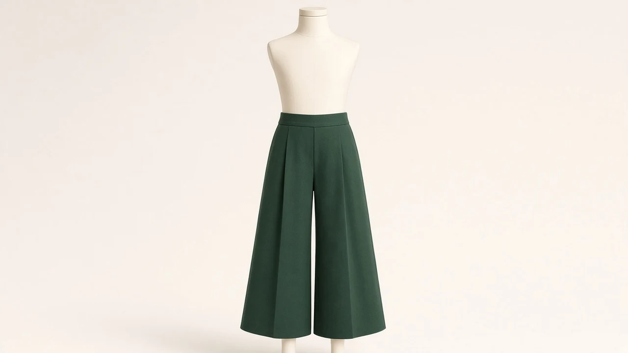 Forest Green Culotte Pants – Girls Forest Green Culotte Pants | Custom Tailored