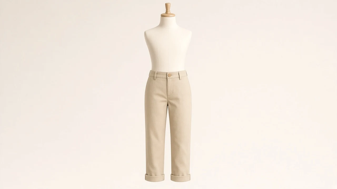 Sand Cotton Chino Pants – Girls Sand Beige Chinos | Custom Tailored