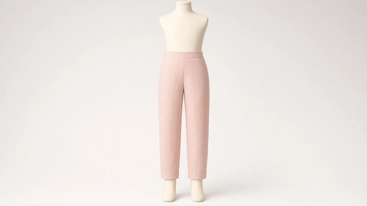 Blush Linen Pants – Girls Blush Pink Linen Summer Pants | Custom Tailored