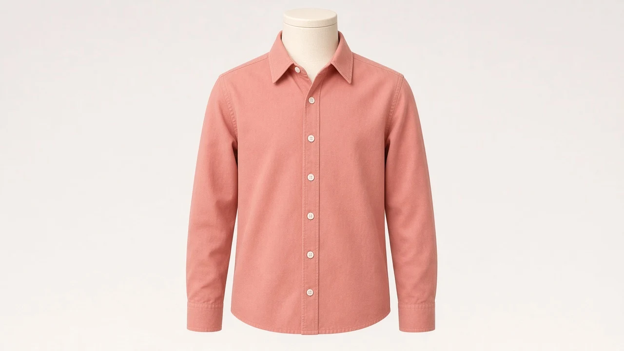 Coral Cotton Casual Shirt – Boys' Coral Pink Everyday Cotton Shirt | Custom Tailored Kids