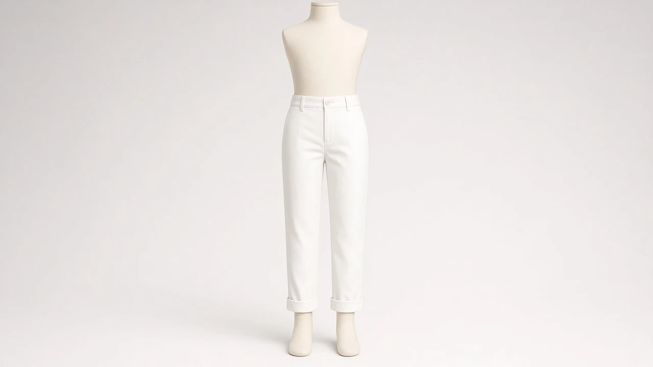 White Cotton Chino Pants – Girls White Cotton Chinos | Custom Tailored