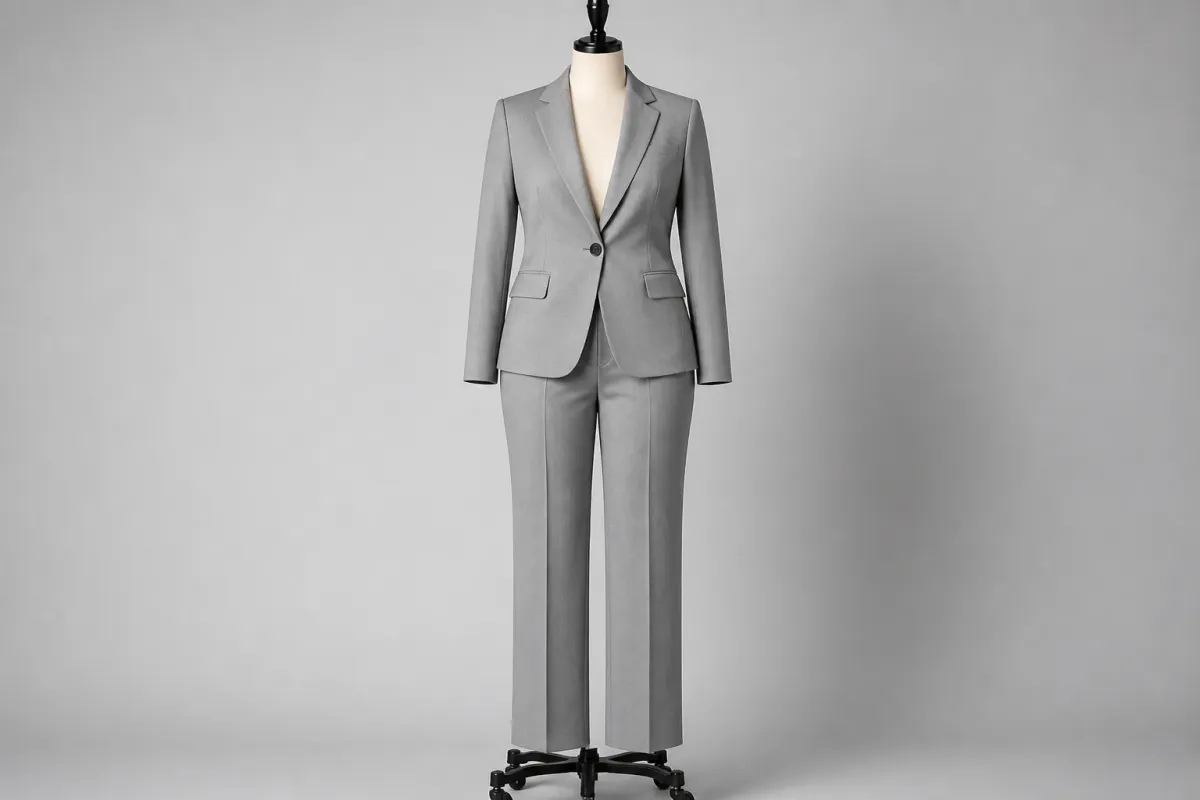 Grey Blazer Pants Co-ord – Grey Matching Blazer with Trousers | Custom Tailored