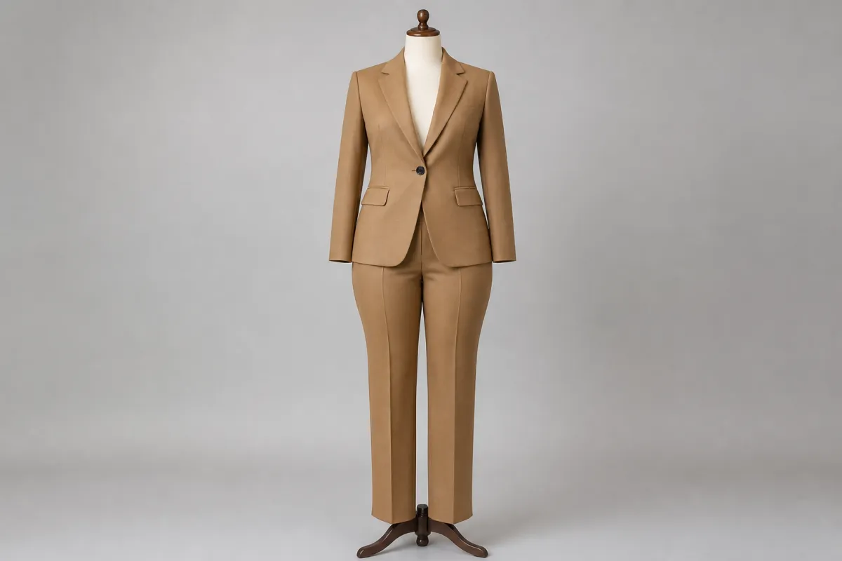 Camel Blazer Pants Co-ord – Camel Matching Blazer with Trousers | Custom Tailored