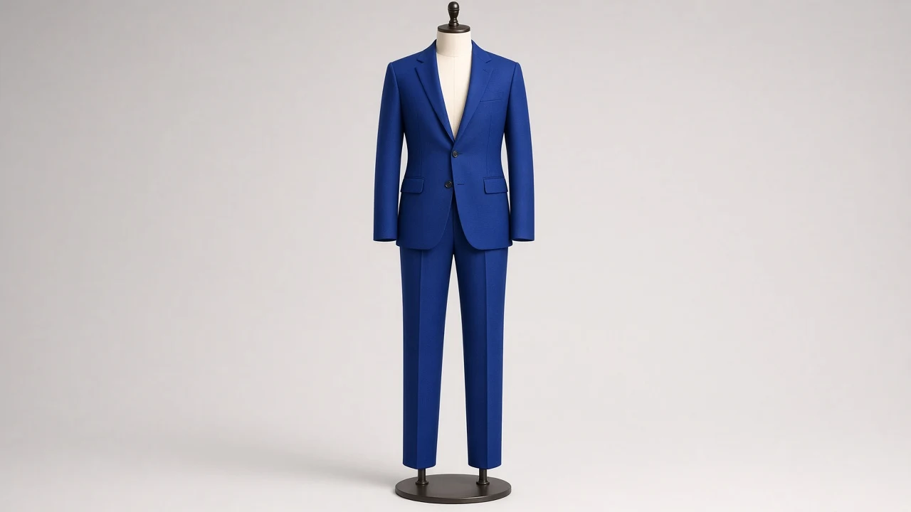 Royal Blue Wool Suit – Men's Royal Blue Wool Blazer + Trousers | Custom Tailored