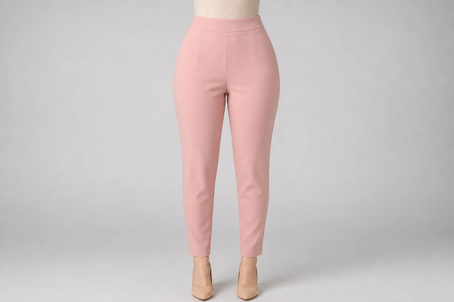 Blush Pencil Pants – Blush Pink Crepe Western Pencil Pants | Custom Tailored