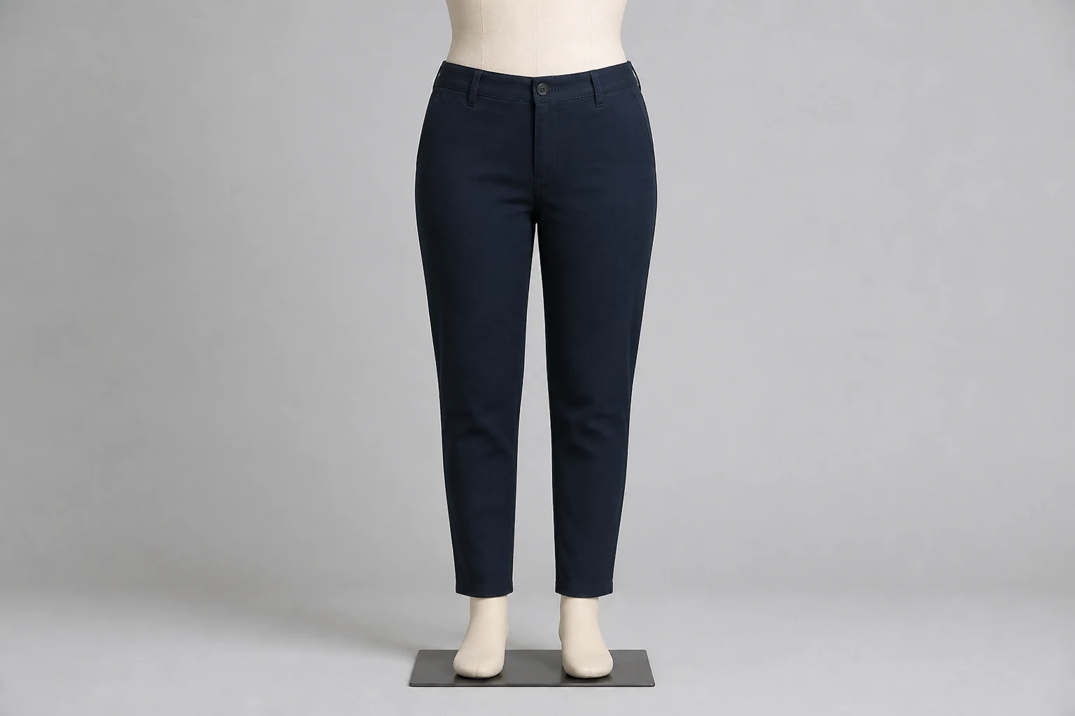 Navy Chino Trousers – Navy Cotton Chino Western Pants | Custom Tailored