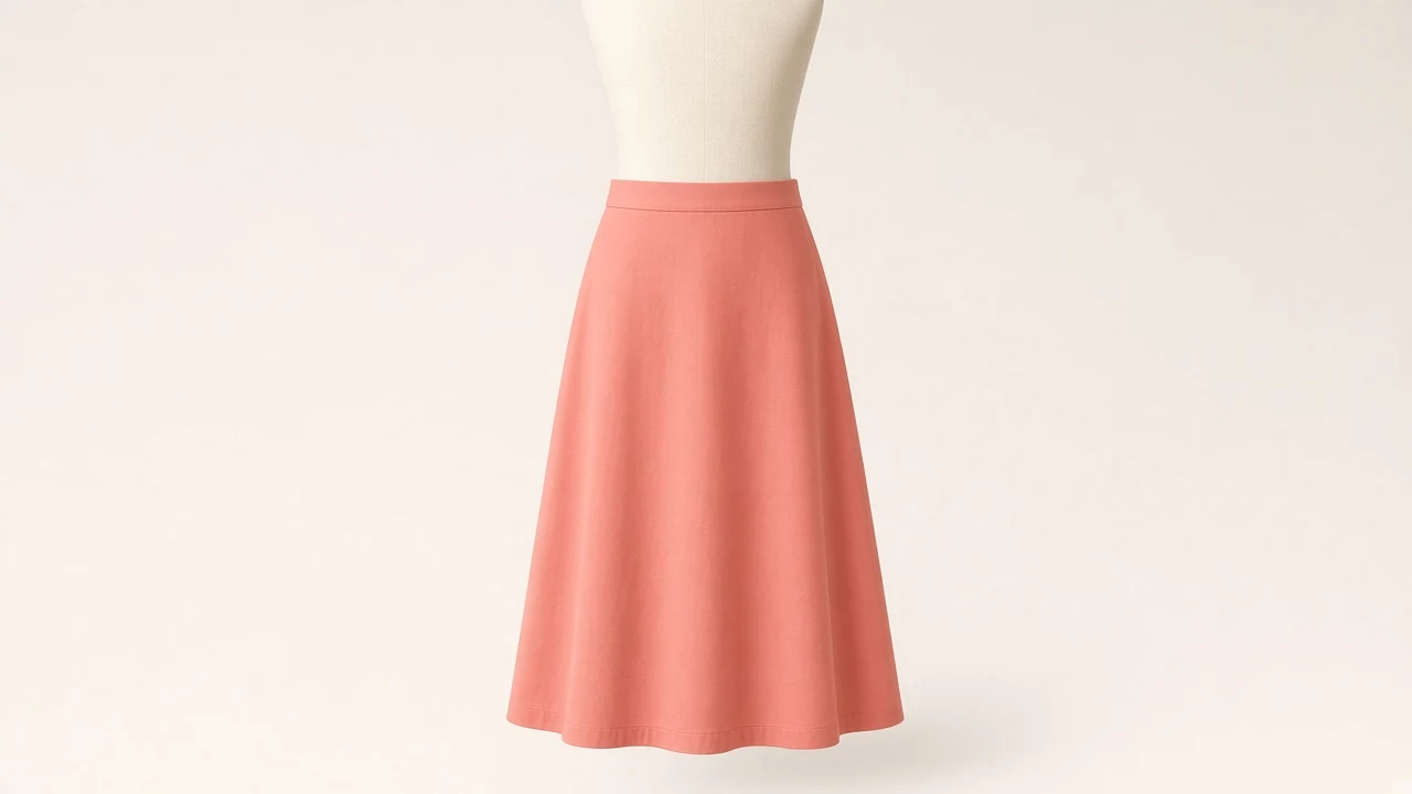 Coral Cotton A-Line Skirt – Coral Cotton Kids Western A-Line Midi | Custom Tailored