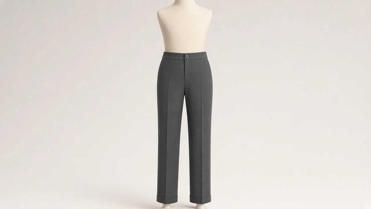 Charcoal Cigarette Pants – Girls Charcoal Ponte Cigarette Pants | Custom Tailored